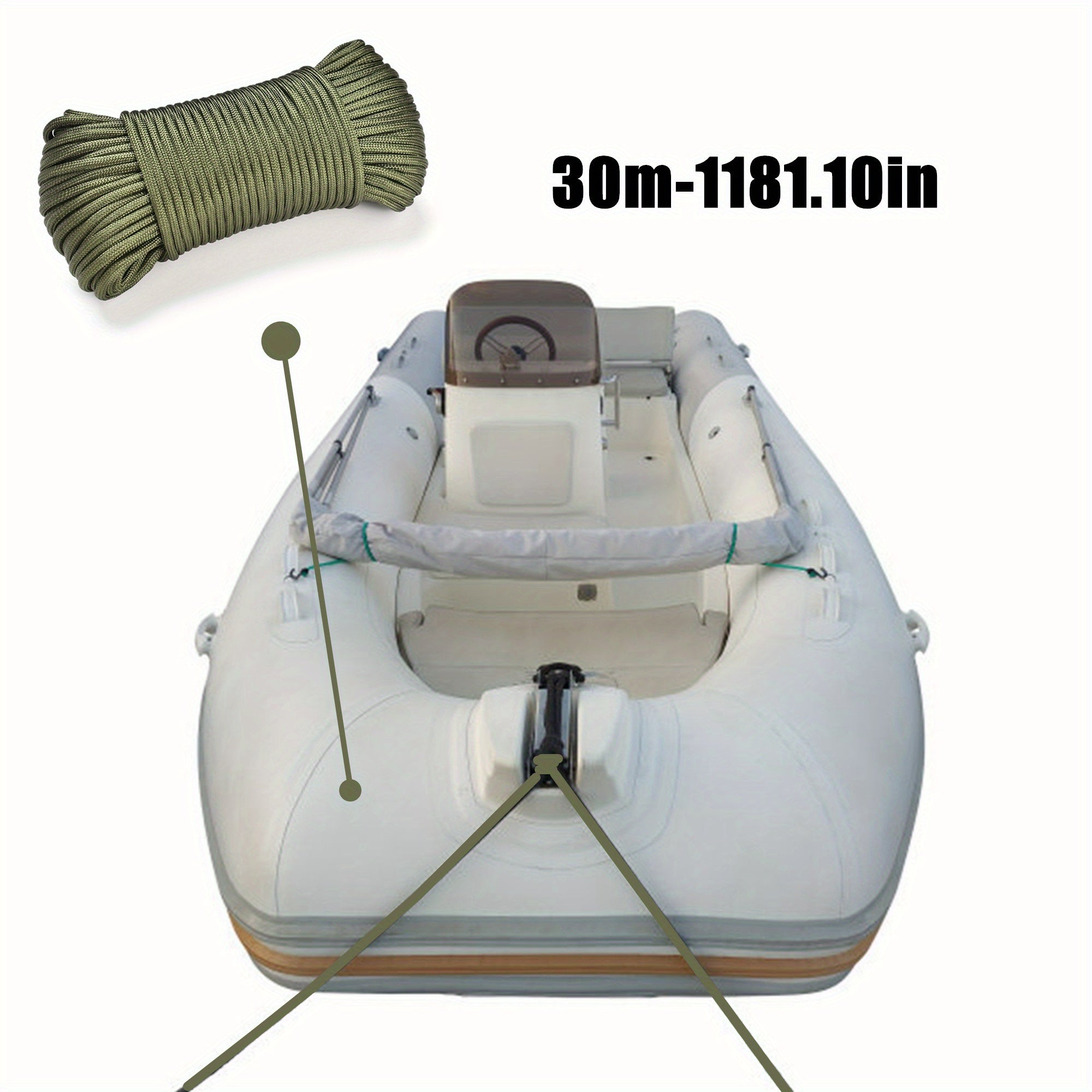 Nylon Touw, Extra stevig, 30meter