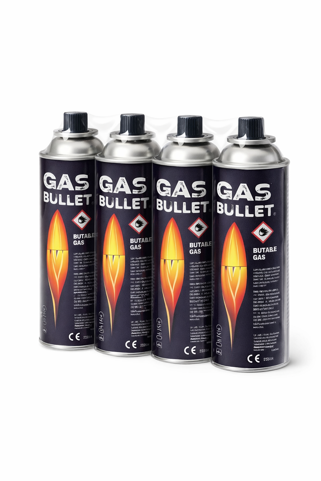 Noodkook Bundel – Draagbaar Gas Kooktoestel + 4× Butaan Gasflessen