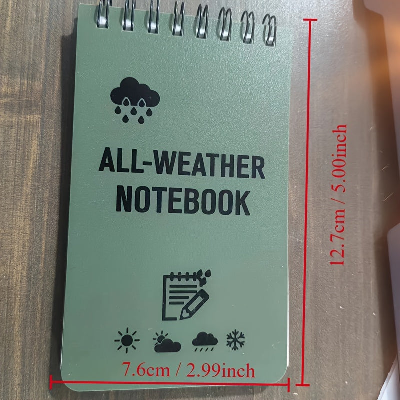 Notitieboek voor alle weersomstandigheden – duurzaam, 48 pagina's