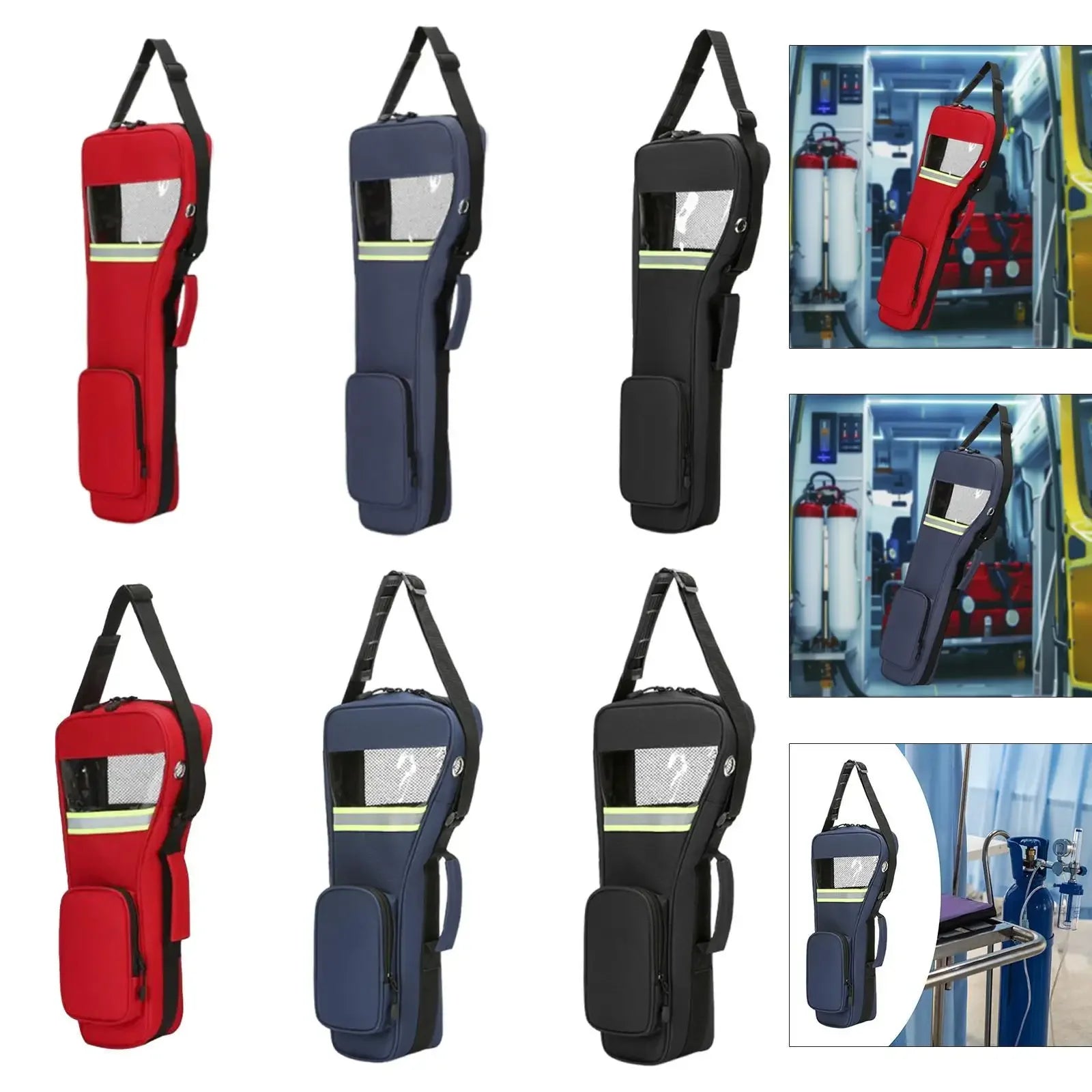 Draagbare Zuurstof Cilinder Tas met Reflectie